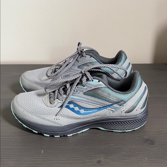 Saucony Women's Sneakers Cohesion Tr15 Running Shoe Gray Blue Size 8 S 10707-15 - Picture 1 of 14